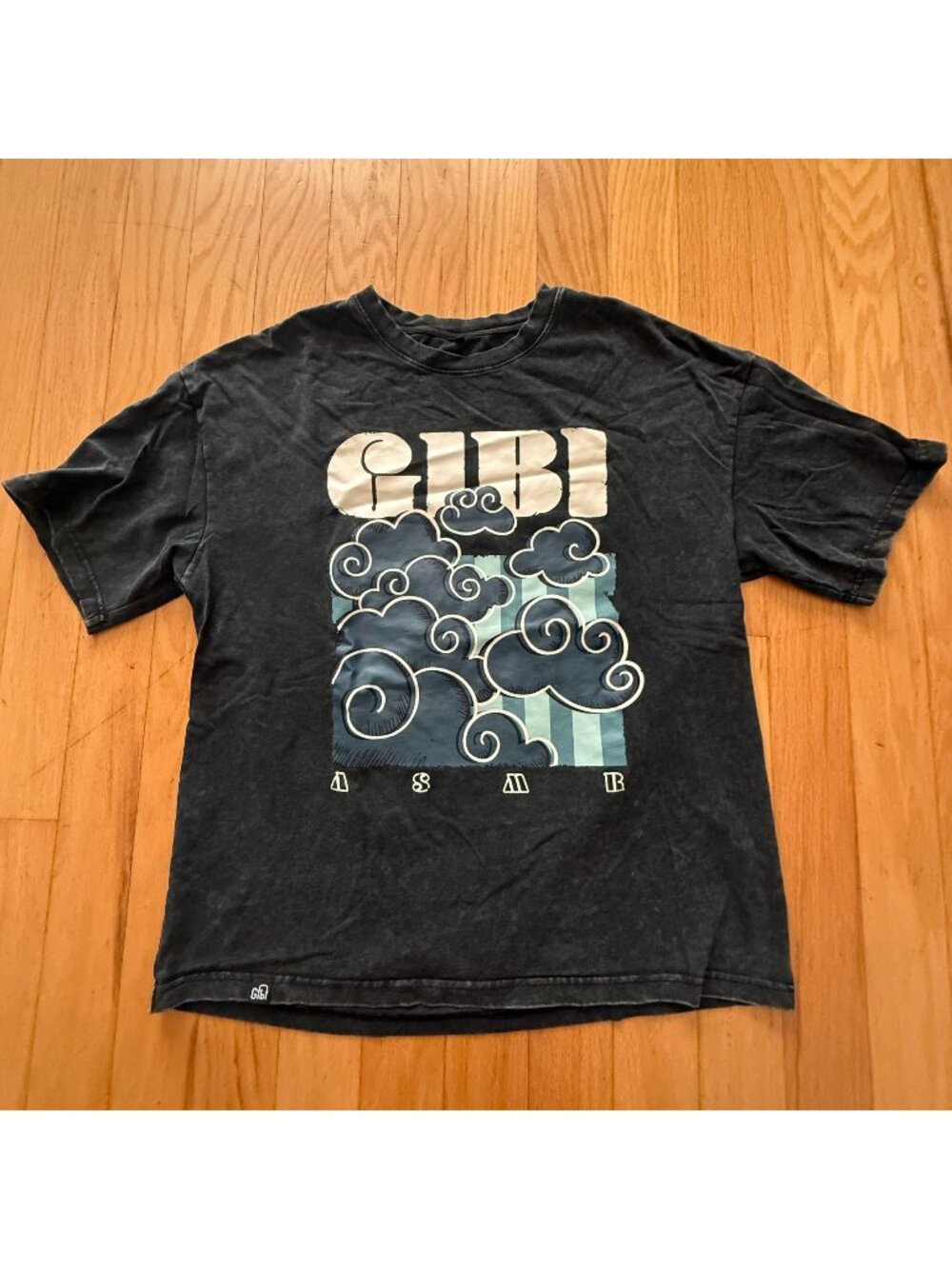 GibiASMR Adult Small Boxy Oversized Graphic Tee